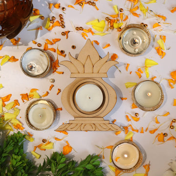 Mangal Kalash Tea Light Candle Holder